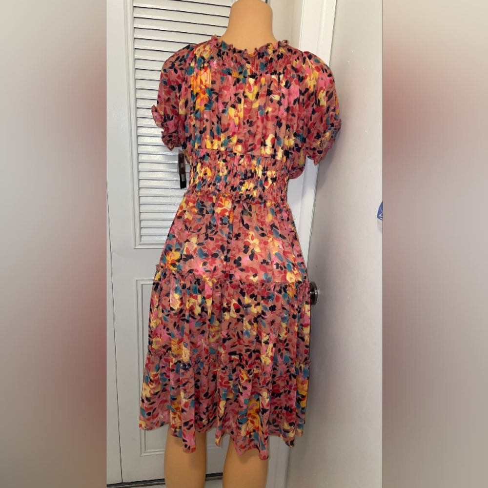 NWT LAPIS CASUAL FLORAL DRESS SIZE M - Picture 4 of 8